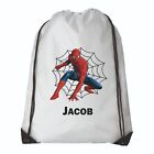 Personalised Spiderman Drawstring Bag Kids PE Bag - Spider-man Swimming Bag