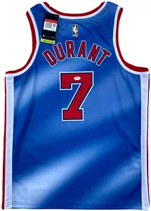 KEVIN DURANT #7 SIGNED BROOKLYN NETS SWINGMAN BASKETBALL JERSEY PSA/DNA WARRIORS - Picture 1 of 7