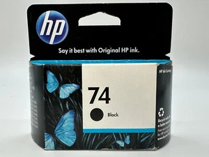 HP 74 Black Ink Cartridge Expired 2012- CB335WN- OPTION 140- EXPIRED AUGUST 2012 - Picture 1 of 6