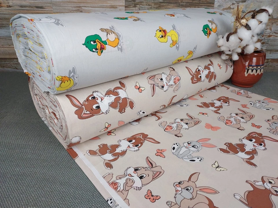 240cm Popeline Baumwolle Stoff Baumwollstoff Meterware Stoff Kinderstoff ÖKO-TEX - Bild 1 von 1