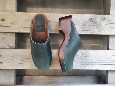 Шведские сабо Maguba Berkeley темно-зеленые размер США женские 6/ЕС 36 - Изображение 1 из 4