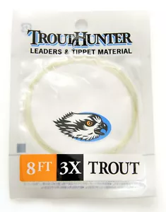 TroutHunter Trout Leaders Nylon Leader 8' * Nuevas 2025 STOCKS * TRUCHA HUNTER * TH8 - Imagen 1 de 1