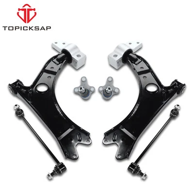 Front Lower Control Arms Ball Joints Links Kit for 2007-2013 Audi A3 Quattro - Image 1 of 4