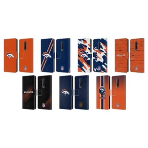 OFFICIAL NFL DENVER BRONCOS LOGO LEATHER BOOK WALLET CASE FOR ONEPLUS PHONES - Picture 1 of 13