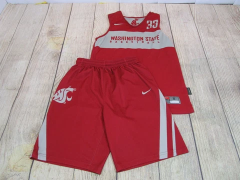TEAM ISSUE WSU Cougars Nike Basketball Jersey Shorts Practice Uniform Small (f) Cover