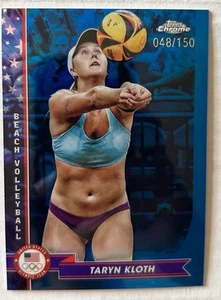 Taryn Kloth 2024 Topps Olympics Blue Refractor 48/150 Volleyball USA #61 - Picture 1 of 2