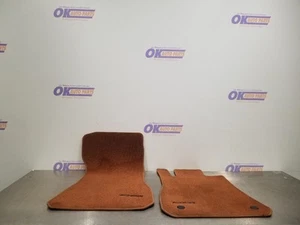 11 MERCEDES BENZ SLS AMG C197 FRONT FLOOR MAT SET PAIR BROWN CARPET - Picture 1 of 12