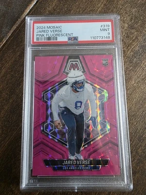 2024 Mosaic Pink Fluorescent Jared Verse /10 PSA 9 - Pop 1 - 0 Higher - DROY - Image 1 of 3