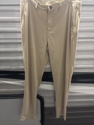 Pantalones de golf Reebok para hombre 36 marrón chino plisado liso recto algodón ropa deportiva Foto 1 de 4