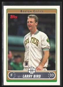2006-07 Topps #33u Larry Bird Smiling in warmup jacket - Picture 1 of 2