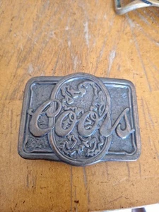 Vintage COORS Men's Advertising Belt Buckle USA - Picture 1 of 6
