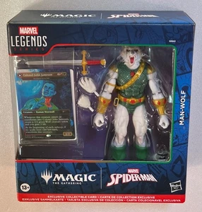 2025 Hasbro Marvel Legends x Magic The Gathering Uomo-Lupo Figura e Carta Sigillata - Foto 1 di 3