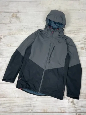 SALEWA Power Tex Jacket Rain Hooded Waterproof Gorpcore Men Size L Gray - Image 1 of 4