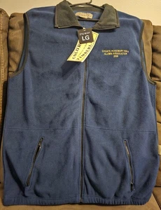 2009 Choate Rosemary Hall Alumni Association Fleece Vest Size L Navy Blue NWT - Picture 1 of 17