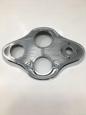 Ford Model A Instrument Dash Round Gauge Panel Chrome Late 1930-1931 - Image 1 of 3