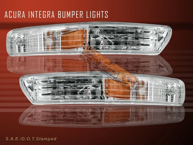 FIt For 98 99 00 01 ACURA INTEGRA CLEAR SIGNAL BUMPER LIGHTS  - Image 1 of 1