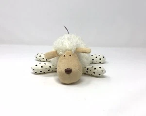 Peluche peluche Gund Lucy pecora panna marrone maculato gambe 10" ricamato - Foto 1 di 8