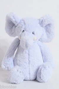 Little Jellycat 11" Baby Blue Elephant Chime Rattle Plush Toy Doll - Picture 1 of 3