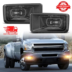 For Chevrolet Silverado 2008-2014 Pair Front LED Foglights Daytime Running Light - Picture 1 of 10