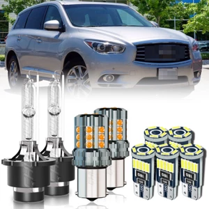 For Infiniti QX60 14-15 HID/LED Headlight H/L+Side Marker+Turn Signal Light Bulb - Picture 1 of 14