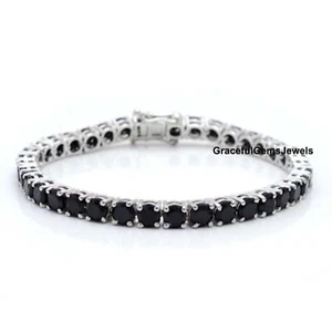 Black Onyx Bracelet Onyx Bracelet 925 Silver Bracelet Tennis Bracelet Women Gift