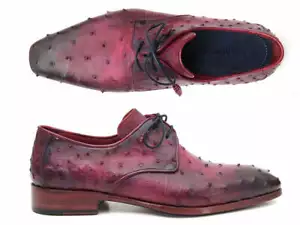 Paul Parkman lila echte Strauß Derby Schuhe (ID #66CC44) - Bild 1 von 6