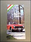 1966 1967 Fiat 1500 Spider 600D 600-D 1100R Vintage Car Sales Brochure Catalog