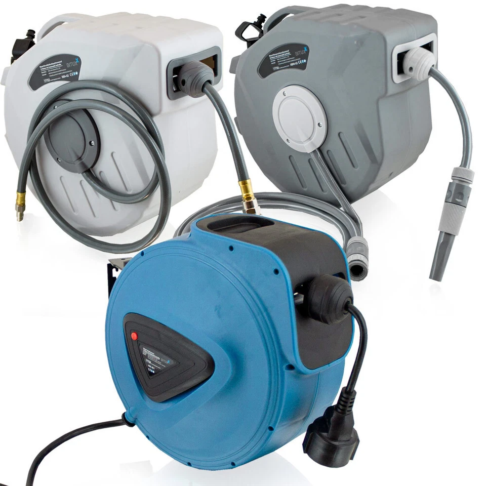 Druckluftschlauch Wasserschlauch Trommel Kabeltrommel Automatik Aufroller BITUXX - Bild 1 von 1