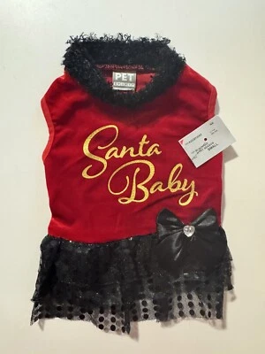 Vestido pequeño para perro bebé Pet Spirit Santa Foto 1 de 3