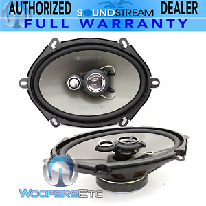 SOUNDSTREAM AF.573 5"X7" 350W 3-WAY DOME TWEETERS COAXIAL SPIDER SPEAKERS NEW