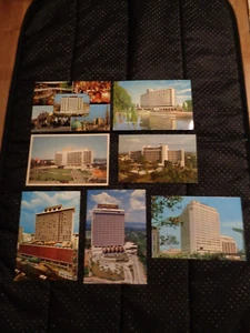 Vintage Lot von 7 Postkarten 60er-70er Jahre International Hilton Hotels verschickt - Bild 1 von 6