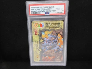 1996 Marvel Overpower HERALD OF ONSLAUGHT Promo Insert PSA 10 GEM MINT POP 1/1 - Picture 1 of 4