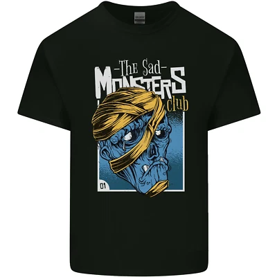 Sad Monster Club Zombie Halloween Mens Cotton T-Shirt Tee Top - Image 1 of 2