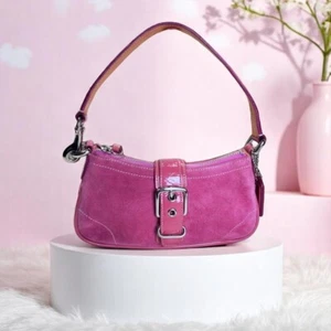 COACH Vintage Hamptons Leather Buckle Demi in barbie pink - Picture 1 of 9