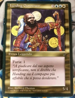 Hunding Gjornersen MTG Italian Legends Uncommon Moderately Played x1 JS1 - Image 1 of 4