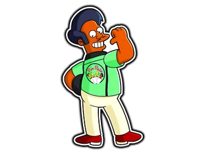 #2106 Pin Pal Apu Springfield Family Waterproof Vinyl Sticker Die-Cut Car Laptop - Picture 1 of 1