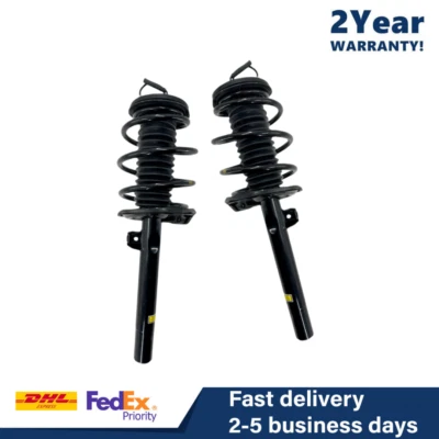 2x Puntales de amortiguador de aire de resorte helicoidal delantero EDC para BMW E38 740i 740iL 750iL 1995-2001 Foto 1 de 4