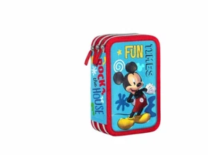 Astuccio 3 Zip Disney Topolino Fun Times - Picture 1 of 5