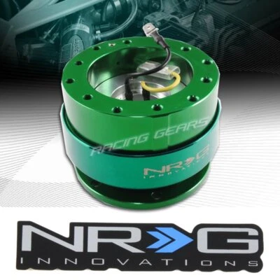 NRG SRK-200GN GREEN BALL LOCK STEERING WHEEL GEN 2.0 QUICK RELEASE ADAPTER KIT - Image 1 of 4