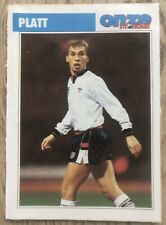 Fiche Onze Mondial David Platt Mars 1990 Angleterre Manchester Rookie Rare UK