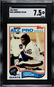 SGC 7.5 - 1982 Topps #434 Lawrence Taylor RC New York Giants HOF NFC ALL-PRO - Foto 1 di 2