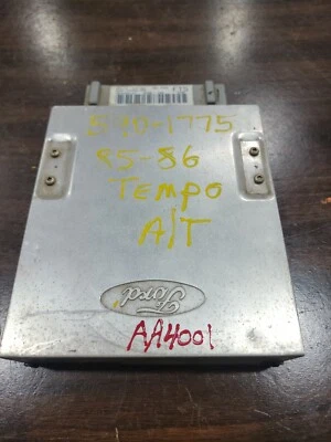 1985 86 FORD TEMPO OEM ENGINE COMPUTER BOX E63F-12A650-T2G  FT5 - Image 1 of 3