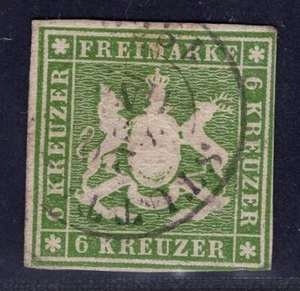 Württemberg Michel nº 13 estampado - Imagen 1 de 2