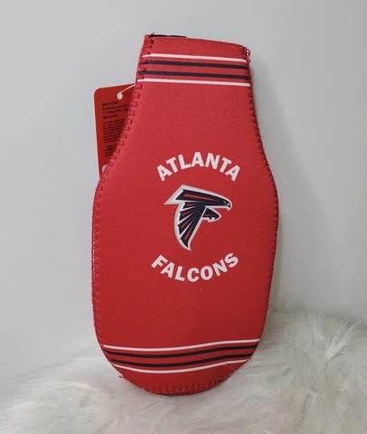 NEW NFL Atlanta Falcons Bottle Coozie Cozy Coozy Beer Drink Holder Cooler Red Cover