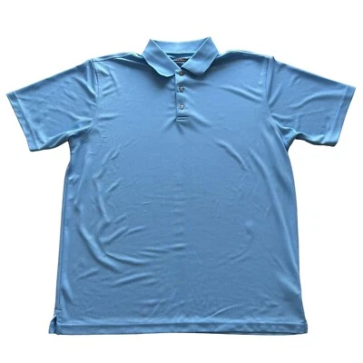 Polo de golf informal diario azul bebé ligero Pebble Beach para hombre talla XL Foto 1 de 4