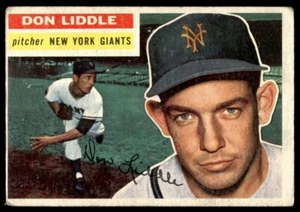 1956 Topps Baseball Card Don Liddle New York Giants #325 VG-EX - Picture 1 of 2