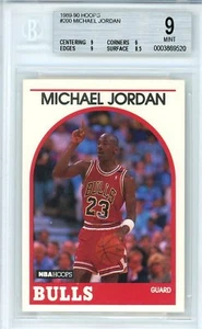 1989-90 Hoops Michael Jordan BGS 9 Mint #200 - Picture 1 of 2