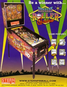 Pinball ROM SOUND SET (5 chips) Stern High Roller Casino - Picture 1 of 1