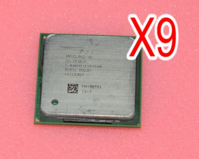 9PCS CPU Intel Celeron 1.8GHz/128/400 SL876 Douille 478 - Image 1 of 2