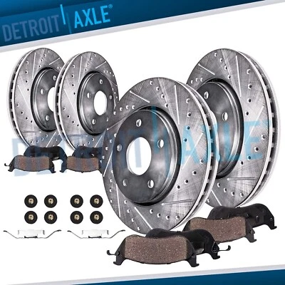 Front Rear Drilled Rotors Ceramic Brake Pads for Mini Cooper Countryman Clubman - Image 1 of 4